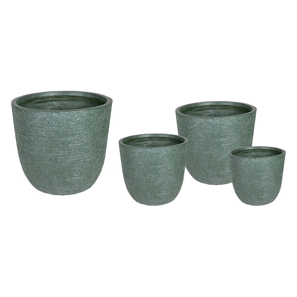 Bloempot Utah Egg Cypress Wash - d27 x h26cm - Groen Bloempot Utah Egg Cypress Wash - D27 X H26cm - Groen -Bloempot Kortings Winkel utah egg pot cypress wash d25h25 bloempot 6 5