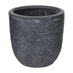 Bloempot Utah Egg - D55 X H51cm - Donkergrijs
