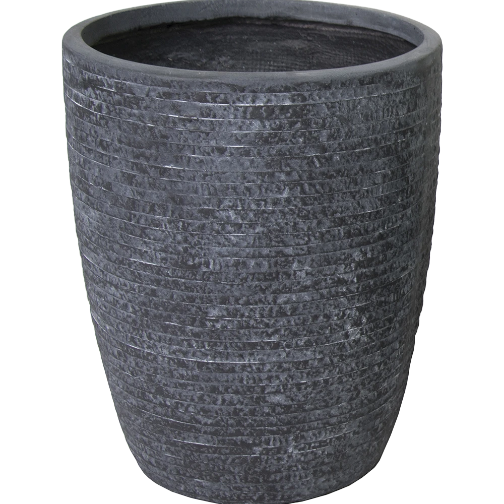 Bloempot Utah Egg High - d28 x h38cm - Donkergrijs Bloempot Utah Egg High - D28 X H38cm - Donkergrijs -Bloempot Kortings Winkel utah egg pot high graphite d28h38 bloempot 1 4