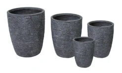 Bloempot Utah Egg High - D42 X H52cm - Donkergrijs -Bloempot Kortings Winkel utah egg pot high graphite d42h52 bloempot 6 8