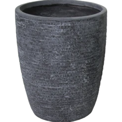 Bloempot Utah Egg High - D50 X H56cm - Donkergrijs