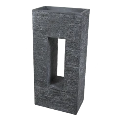 Plantenbak Utah Partition Window - L45 X B27 X H96cm - Donkergrijs