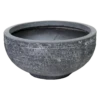 Plantenschaal Utah - D55 X H27cm - Donkergrijs -Bloempot Kortings Winkel utah round bowl graphite d55h27 schaal 1 4
