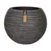 Capi Bloempot Hoog Nature Rib NL - D40 X H32cm - Antraciet -Bloempot Kortings Winkel vaas bol rib nl 40x32 antraciet bloempot 1 4