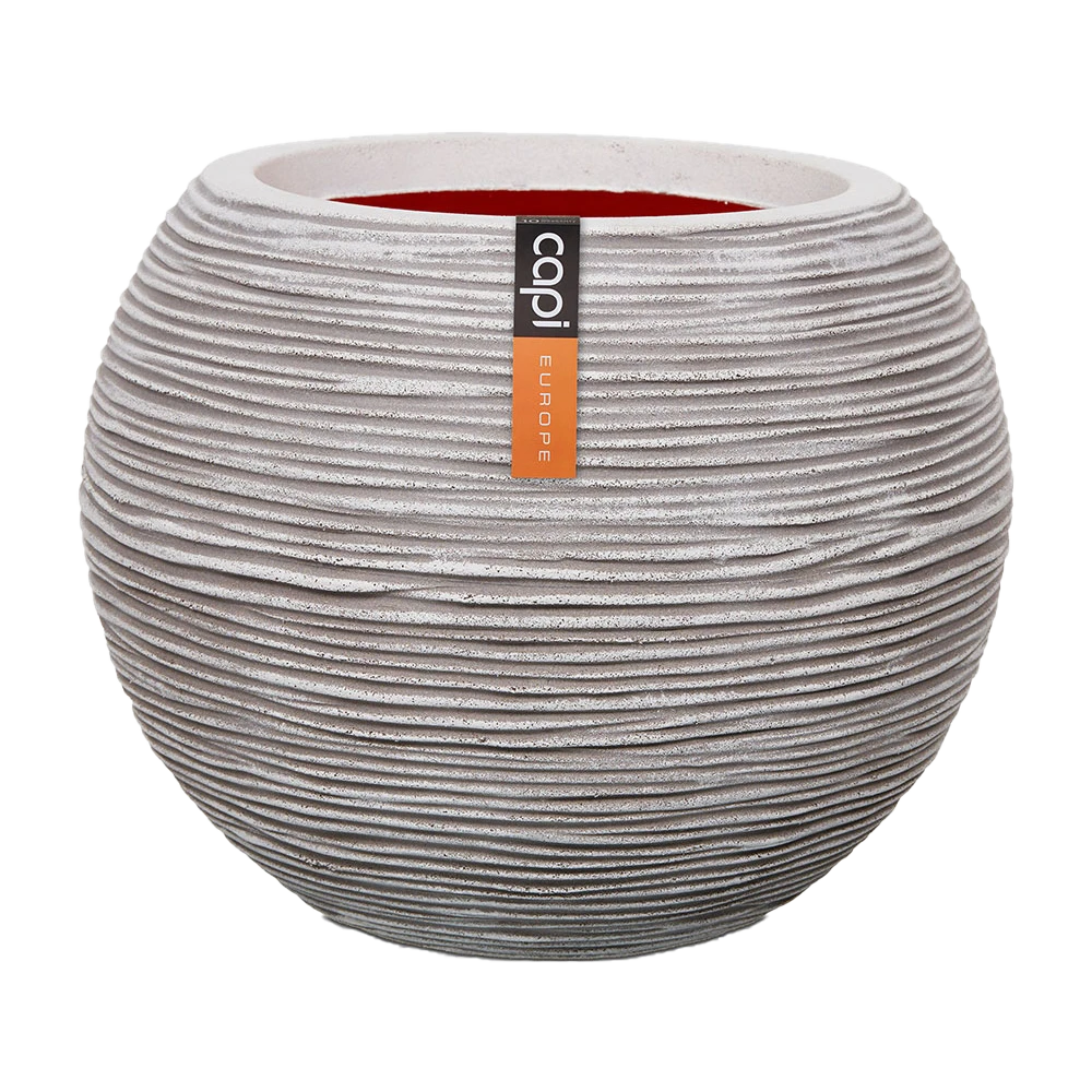 Capi Bloempot hoog Nature Rib NL - d40 x h32cm - Ivoor Capi Bloempot Hoog Nature Rib NL - D40 X H32cm - Ivoor -Bloempot Kortings Winkel
