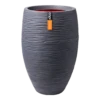 Capi Bloempot Hoog Nature Elegant Deluxe Rib NL - D38 X H58cm - Donkergrijs 2 Capi Bloempot Hoog Nature Elegant Deluxe Rib NL - D38 X H58cm - Donkergrijs -Bloempot Kortings Winkel vaas elegant deluxe rib nl 40x60 donkergrijs bloempot 1 2