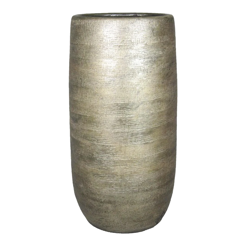 Bloempot Mira hoog - d26 x h50cm - Goud Bloempot Mira Hoog - D26 X H50cm - Goud -Bloempot Kortings Winkel vaas mira d26 h50cm industrieel goud bloempot 1