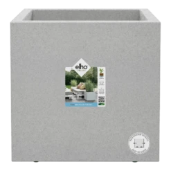 Elho Vivo Next Vierkant Wielen 40cm - Warm Grijs 6 Elho Vivo Next Vierkant Wielen 40cm - Warm Grijs -Bloempot Kortings Winkel vivo matt vierkant wielen 40cm warm grijs 5 1