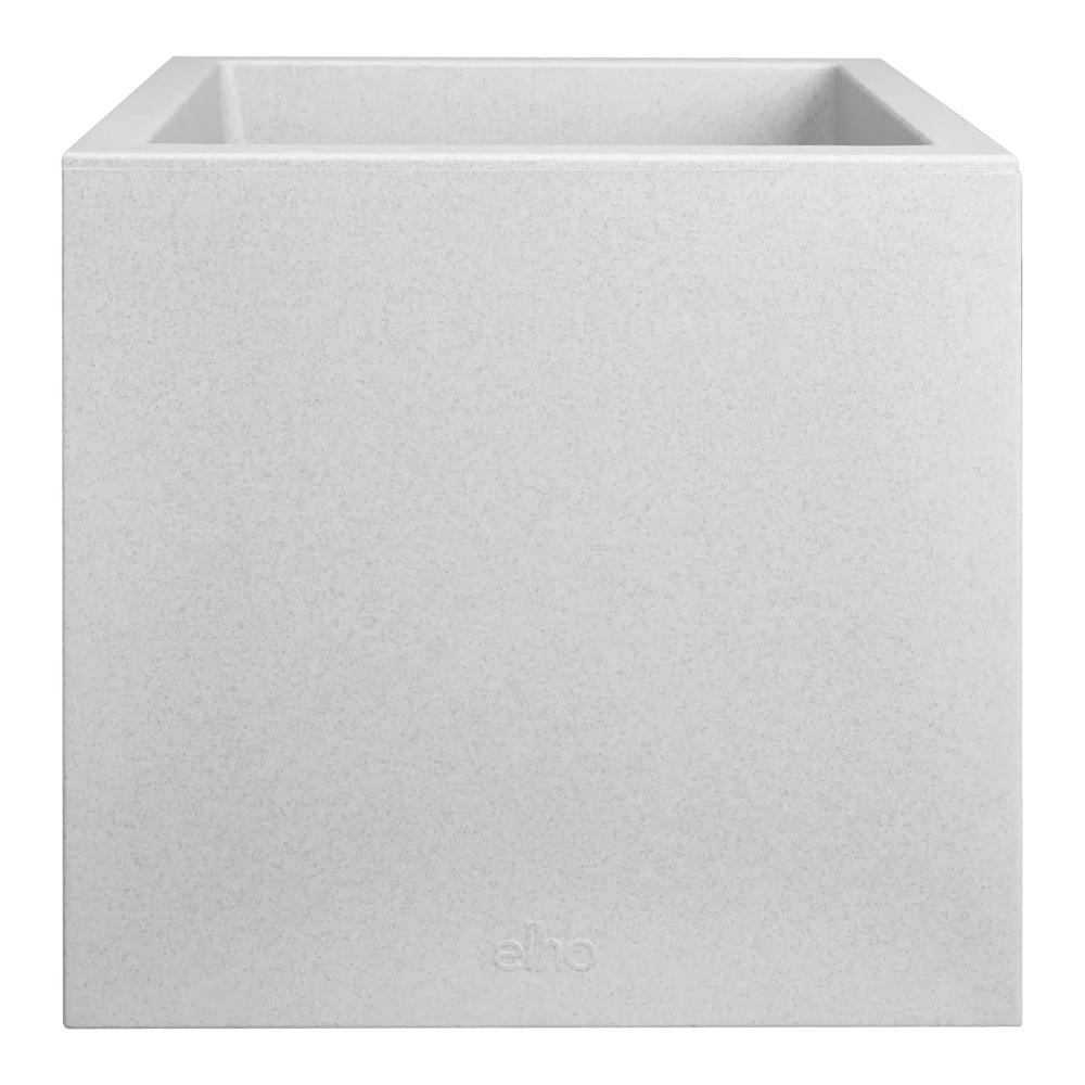 Vivo Next vierkant wielen 30cm - Warm Grijs Elho Vivo Next Vierkant Wielen 30cm - Warm Grijs -Bloempot Kortings Winkel